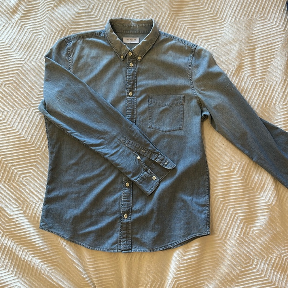 Everlane light denim shirt